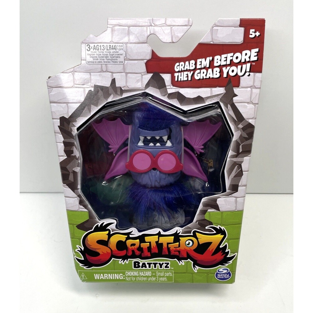 Scritterz Battyz Interactive Pet Creature Touch & Sound Reactive SpinMaster NIP